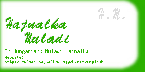 hajnalka muladi business card